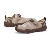 Load image into Gallery viewer, JOY&amp;MARIO Women’s Action Leather and Mesh Loafers in Brown-65525W