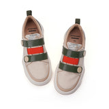 Load image into Gallery viewer, JOY&amp;MARIO Women’s Velcro Cow Suede and Canvas Loafers in Jasper-87399W