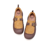 Load image into Gallery viewer, JOY&amp;MARIO Women’s Cow Suede Loafers in Camel-65897W