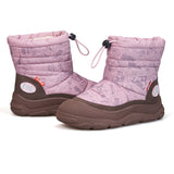 Load image into Gallery viewer, JOY&amp;MARIO Women&#39;s Cow Suede and Fabric Slip-on Boots in Purple-65933W