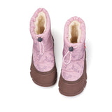 Load image into Gallery viewer, JOY&amp;MARIO Women&#39;s Cow Suede and Fabric Slip-on Boots in Purple-65933W