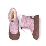 Load image into Gallery viewer, JOY&amp;MARIO Women&#39;s Cow Suede and Fabric Slip-on Boots in Purple-65933W