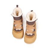 Load image into Gallery viewer, JOY&amp;MARIO Women&#39;s Cow Suede and Fabric Slip-on Boots in Apricot-65938W