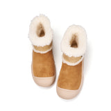 Load image into Gallery viewer, JOY&amp;MARIO Women&#39;s Cow Suede Slip-on Boots in Apricot-65935W