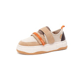 Load image into Gallery viewer, JOY&amp;MARIO Women’s Slip-on Cow Suede and Fabric Loafers in Apricot-87358W