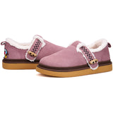 Load image into Gallery viewer, JOY&amp;MARIO Women&#39;s Cow Suede Slip-on Boots in Purple-58127W