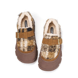 Women's Fur and Leather Slip-on Winter Ankle Boots-65926W