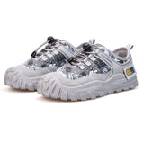 Load image into Gallery viewer, JOY&amp;MARIO Women’s Cow suede  and Fabric Loafers in Grey-65910W