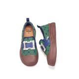 Load image into Gallery viewer, JOY&amp;MARIO Women’s Fabric Loafers in Green-65898W