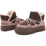 Load image into Gallery viewer, JOY&amp;MARIO Women&#39;s Cow Suede and Fabric Slip-on Boots in Camel-65952W