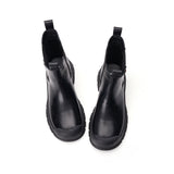Load image into Gallery viewer, JOY&amp;MARIO Women&#39;s Action Leather Slip-on Boots in Black-65586W