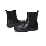 Load image into Gallery viewer, JOY&amp;MARIO Women&#39;s Action Leather Slip-on Boots in Black-87711W