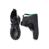 Load image into Gallery viewer, JOY&amp;MARIO Women&#39;s Action Leather Velcro Boots in Black-65583W