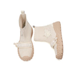 Load image into Gallery viewer, JOY&amp;MARIO Women&#39;s Weave Slip-on Boots in Ivory-65597W