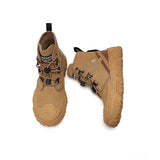 Load image into Gallery viewer, JOY&amp;MARIO Women&#39;s Action Leather Lace-up Boots in Camel-65590W