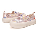 Load image into Gallery viewer, JOY&amp;MARIO Women’s Slip-On Seqins Mesh Platform in Pink-87912W