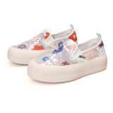 Load image into Gallery viewer, JOY&amp;MARIO Women’s Slip-On Seqins Mesh Platform in White-87912W