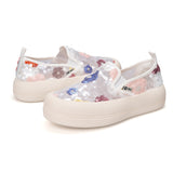 Load image into Gallery viewer, JOY&amp;MARIO Women’s Slip-On Seqins Mesh Platform in White-87912W