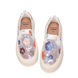 Load image into Gallery viewer, JOY&amp;MARIO Women’s Slip-On Seqins Mesh Platform in White-87912W