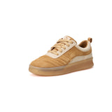 Women’s Cow Suede Camel Casual Sneakers-83616W