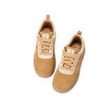 Women’s Cow Suede Camel Casual Sneakers-83616W