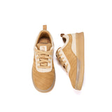 Women’s Cow Suede Camel Casual Sneakers-83616W