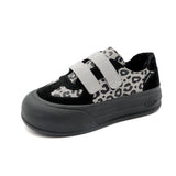 Women's Fur and Cow Suede Lace-up Leopards Sneakers-87980W