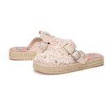 Handmade Women’s  Slip-On Espadrille Lace Loafers-05657W