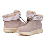 Load image into Gallery viewer, JOY&amp;MARIO Women&#39;s Cow Suede Slip-on Boots in Khaki-78582W