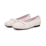 Women’s Lace-up Slip-on Leather Flat Shoes-79127W