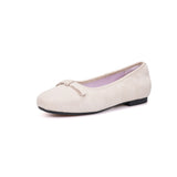 Women’s Lace-up Slip-on Leather Flat Shoes-79127W