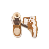Load image into Gallery viewer, JOY&amp;MARIO Women&#39;s Cow Suede Snow Short Boots in Camel-87803W