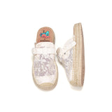 Handmade Women’s Slip-On Espadrille Mesh Sandels-05759W