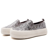 Load image into Gallery viewer, JOY&amp;MARIO Women’s Slip-On  Sequins Mesh Platform in Grey-87928W