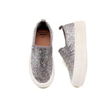 Load image into Gallery viewer, JOY&amp;MARIO Women’s Slip-On  Sequins Mesh Platform in Grey-87928W