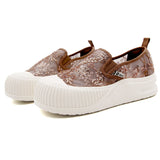 JOY&MARIO Women’s Slip-On Seqins Mesh Platform in Pink-65875W
