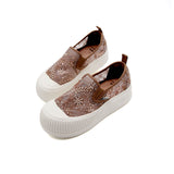 JOY&MARIO Women’s Slip-On Seqins Mesh Platform in Pink-65875W