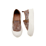 Load image into Gallery viewer, JOY&amp;MARIO Women’s Slip-On Seqins Mesh Platform in Coffee-65875W