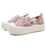 Load image into Gallery viewer, JOY&amp;MARIO Women’s Slip-On Seqins Mesh Platform in Pink-65875W