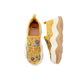 Joy&mario Women’s Slip-on Printed Mesh Platform Loafers Shoes-87936W