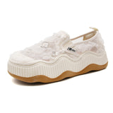 JOY&MARIO Women’s Slip-On Mesh Platform in Beige-87890W