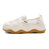 JOY&MARIO Women’s Slip-On Mesh Platform in Beige-87890W
