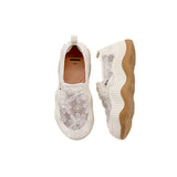 JOY&MARIO Women’s Slip-On Mesh Platform in Beige-87890W