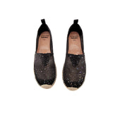 Load image into Gallery viewer, JOY&amp;MARIO Handmade Women’s Slip-On Espadrille Mesh Loafers Flats in Black-05695W