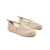 Load image into Gallery viewer, JOY&amp;MARIO Handmade Women’s Slip-On Espadrille Mesh Loafers Flats in Apricot-05695W