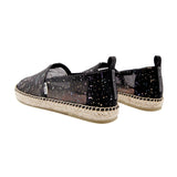 Load image into Gallery viewer, JOY&amp;MARIO Handmade Women’s Slip-On Espadrille Mesh Loafers Flats in Black-05695W