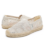 JOY&MARIO Handmade Women’s Slip-On Espadrille Mesh Loafers Flats in Black-A01961W JOYANDMARIO