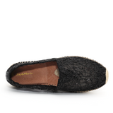 JOY&MARIO Handmade Women’s Slip-On Espadrille Mesh Loafers Flats in Gold-A01070W JOYANDMARIO