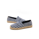 Load image into Gallery viewer, JOY&amp;MARIO Handmade Women’s Slip-On Espadrille Stripe Flats in Apricot-05325W JOYANDMARIO