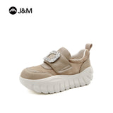 Joy&mario Women’s Slip-on  Mesh Platform Walking Shoes-22335W